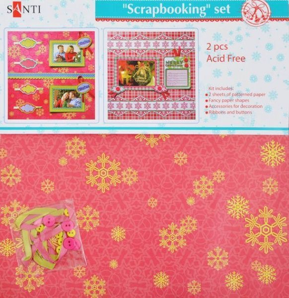 Набор для скрапбукинга красная скрап-страница 