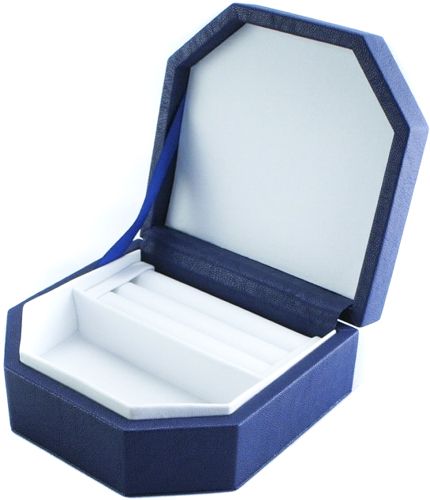 Скринька для прикрас Аглая синій/білий 100х110х50