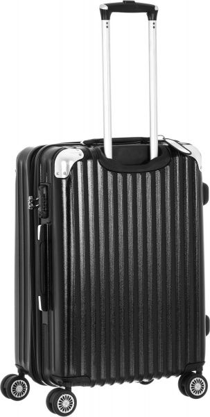 Чемодан Ambassador на 4 колесах M черный A8573 