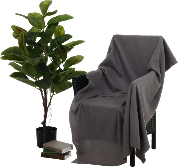 Плед флісовий 180г/м2 125x150 см сірий UP! (Underprice) 