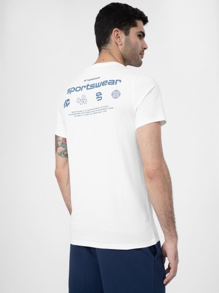 Футболка 4F TSHIRT M300 4FSS23TTSHM300-10S р.M білий