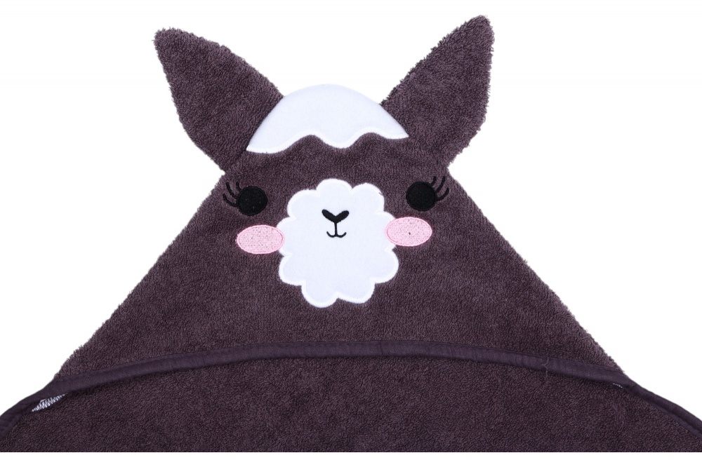 Полотенце-уголок Білтекс Лама 85x85 см коричневый