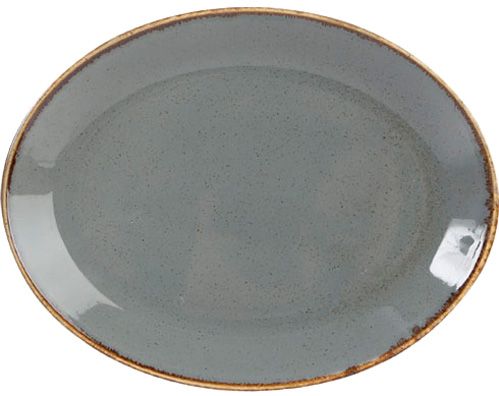 Блюдо овальне Seasons 24 см сіре 04ALM002468 Porland 