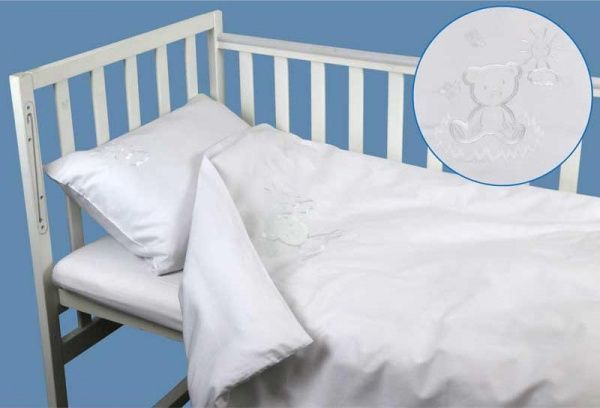 Комплект постільної білизни Руно білий 932.137ВУ_Ведмедик 