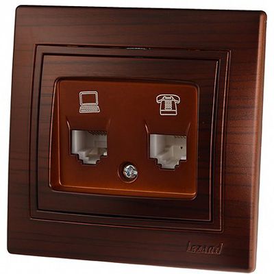 Розетка Lezard Mira 701-0404-143 античный кедр