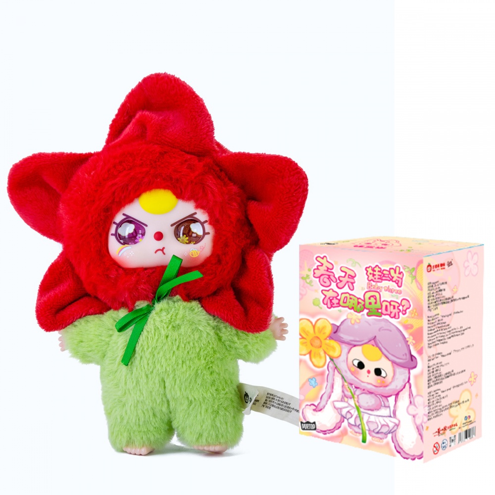 Колекційна м'яка іграшка Pop Top з кільцем Baby Three Весна різнокольоровий CRP2603