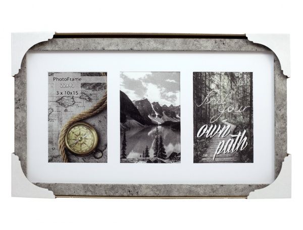 Фоторамка з паспарту SvitArt FKP-3-1913-5A 10x15 см сіро-коричневий 