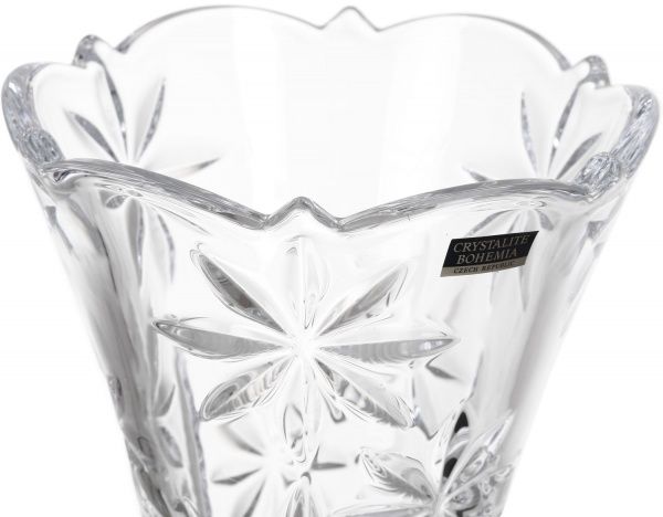 Ваза Perseus скляна прозора 25 см Bohemia