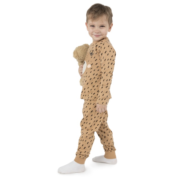 Піжама дитяча для хлопчиків Funtime р.86 бежевий із малюнком 