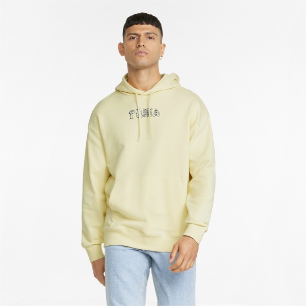 Джемпер Puma Downtown Graphic Hoodie 53367641 р. M жовтий