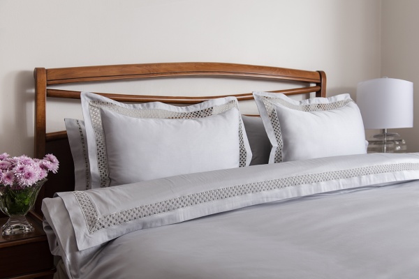 Комплект постельного белья Veronica Lace 2 серый Gul Guler 