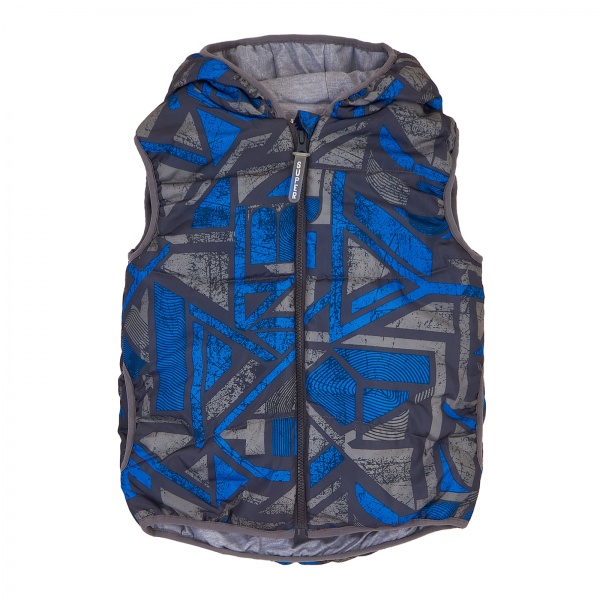 Жилет дитячий для хлопчиків Соня р.128 синій із сірим Ш332 
