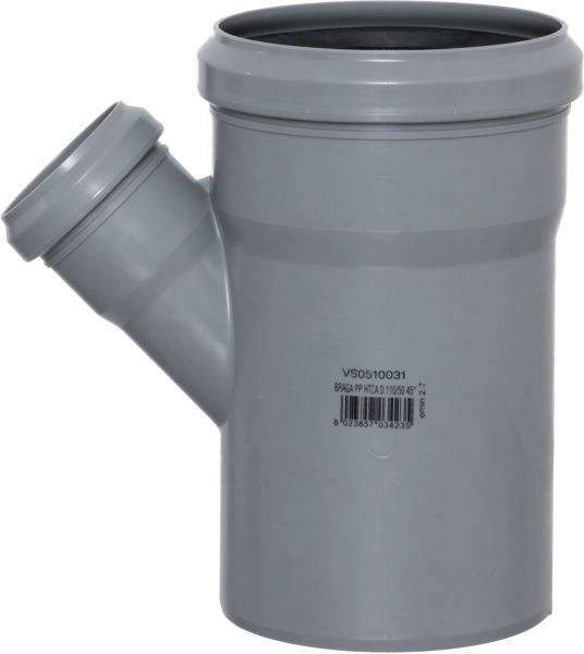 Тройник Valsir d110x50х45°