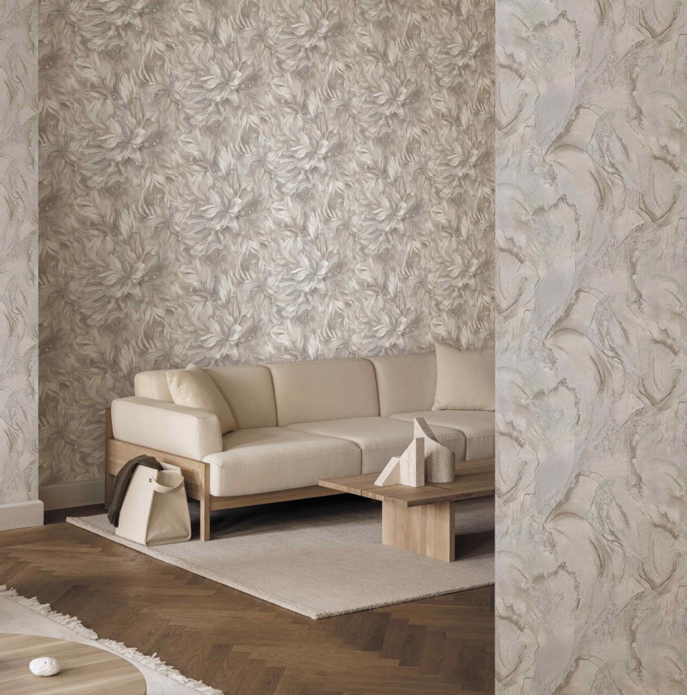 Обои виниловые горячего тиснения Славянские обои Le Grand platinum Мbракл 2 1603-03 1,06x10,05 м