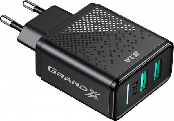 Зарядное устройство Grand-X CH-60 2 USB 5 В 3.1 A