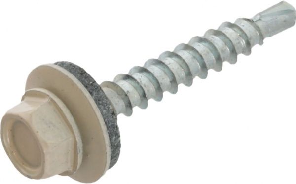 Саморез кровельный по дереву 4,8x35 мм 100 шт бежевый RAL 1015 Expert Fix