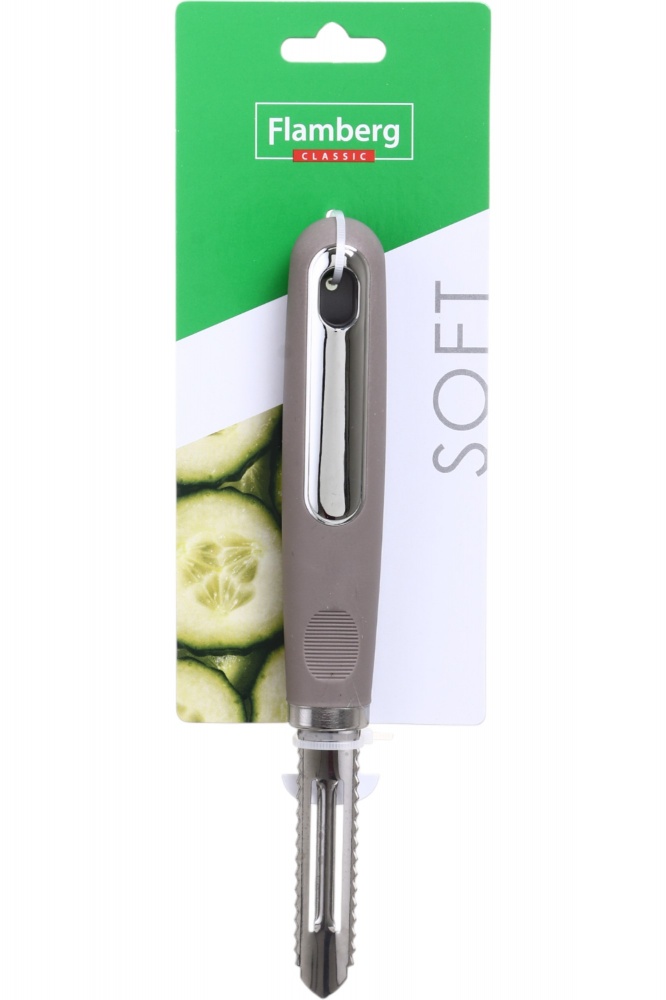 Овощечистка Flamberg Soft серый/мокко