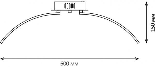 Люстра світлодіодна Hopfen 38W з пультом ДК 38 Вт білий Pyxis 