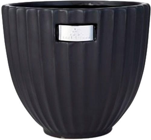 Вазон керамический Lene Bjerre круглый черный (A00000208) 