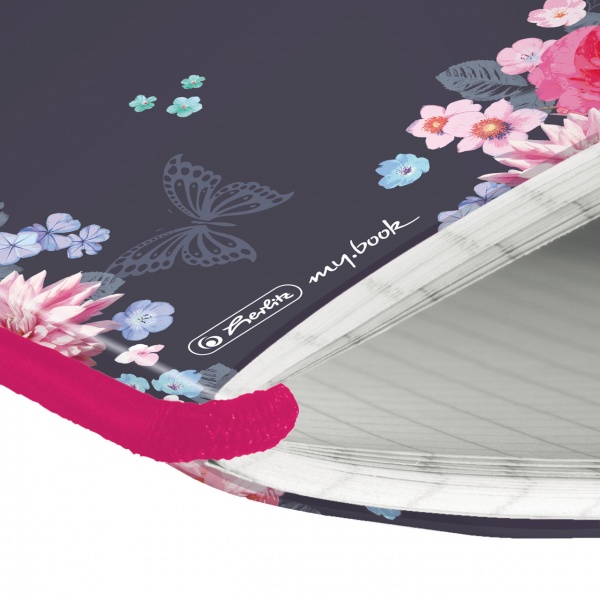 Блокнот My.Book Flex А5 40 аркушів клітинка Ladylike Flowers 50021512 Herlitz