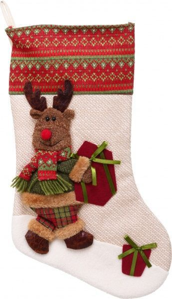 Декорація новорічна Чобіток різдвяний 50 см в асортименті EPI-W22-15A2521 W22-2371 W22-2