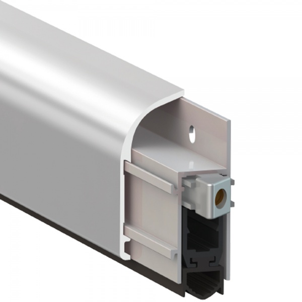 Порог накладной Comaglio с резиновой вставкой 830х40 мм серый