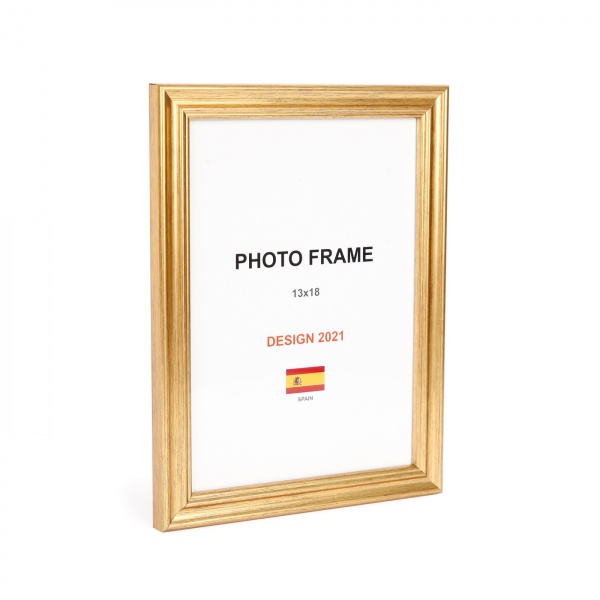 Рамка для фото 1 фото 13х18 см золото 