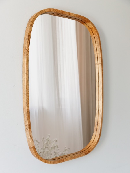 Дзеркало настінне Luxury Wood New Art Slim ясен темний 600x900 мм 