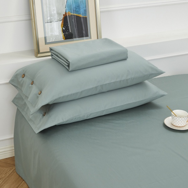 Комплект постельного белья Solid 2 зеленый La Nuit 