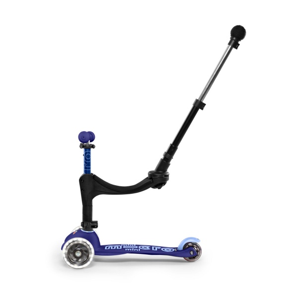 Самокат Micro Mini 3in1 Deluxe Plus LED синий MMD145 