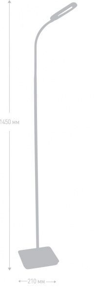 Торшер Camelion LED KD-801 C02 6343460 7 Вт черный 