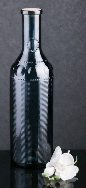 Ваза стеклянная синяя TOSCANA с пробкой 35х17 см San Miguel