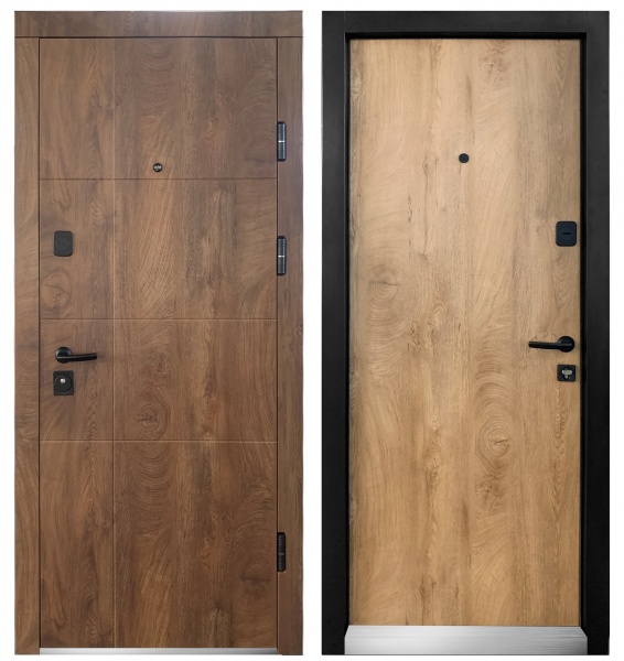 Двері вхідні Міністерство дверей Престиж спил дерева 2050x860 мм праві