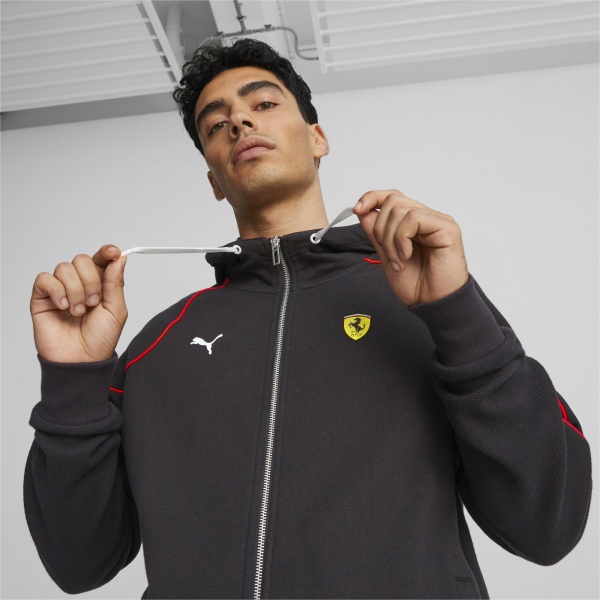 Джемпер Puma FERRARI RACE HOODED SWEAT JACKET 53816401 р. L чорний
