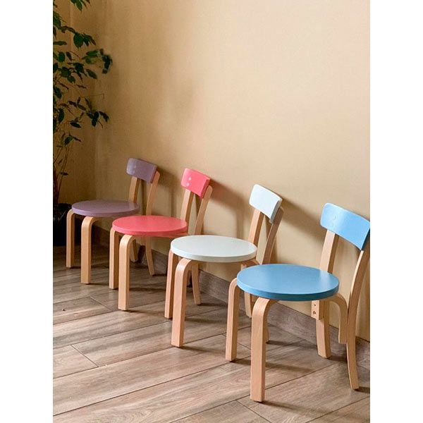 Стільчик для дітей бук/блакитний