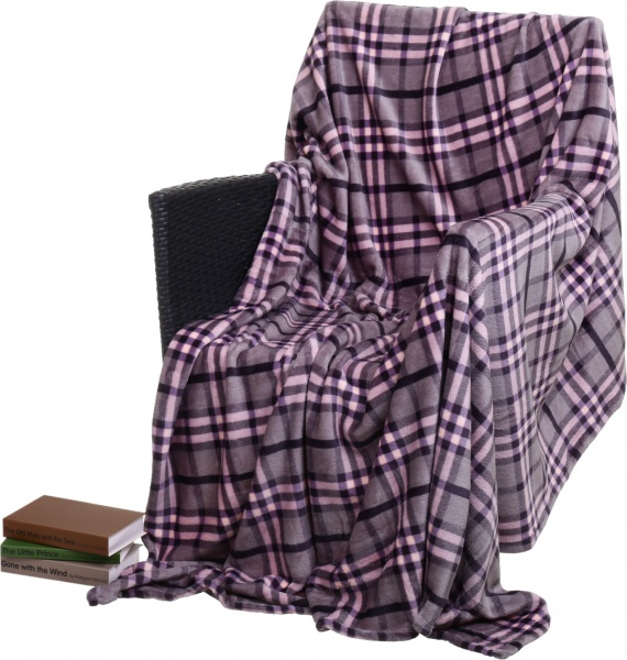 Плед Frannel Home story 160x200 см фіолетовий La Nuit 