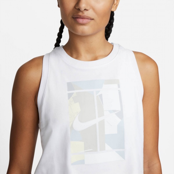 Майка Nike W NKCT TANK SSNL COURT DD8723-100 р.L білий
