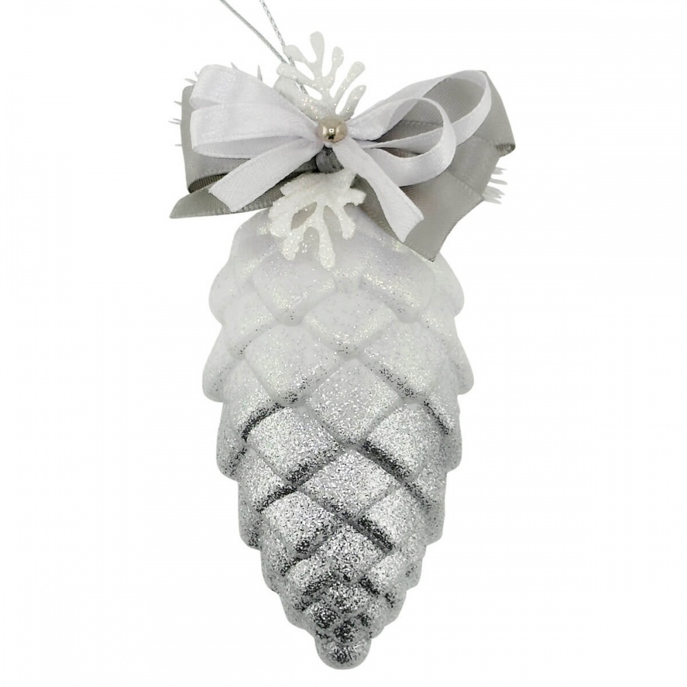 Елочная игрушка MIS LT Шишка декорированная 14 см в ассортименте