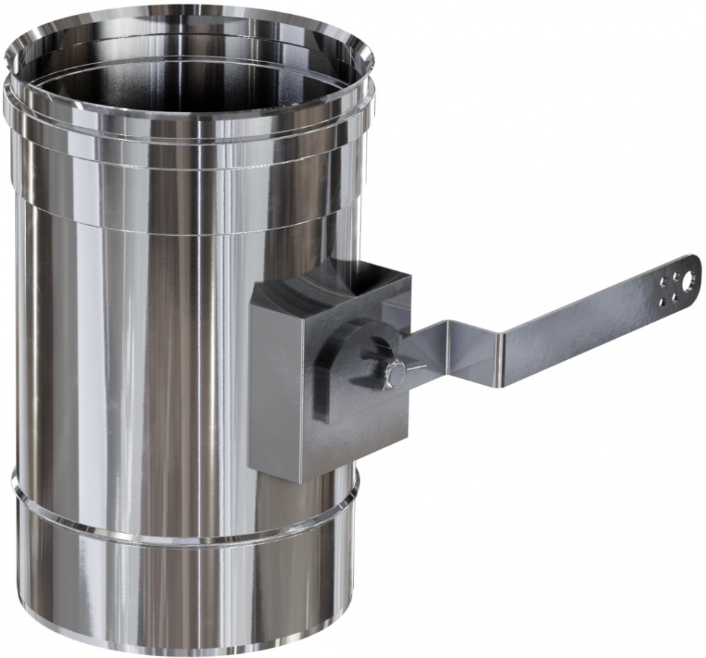 Регулятор тяги димохідний 1 мм нерж Ф130 мм Versia-Lux
