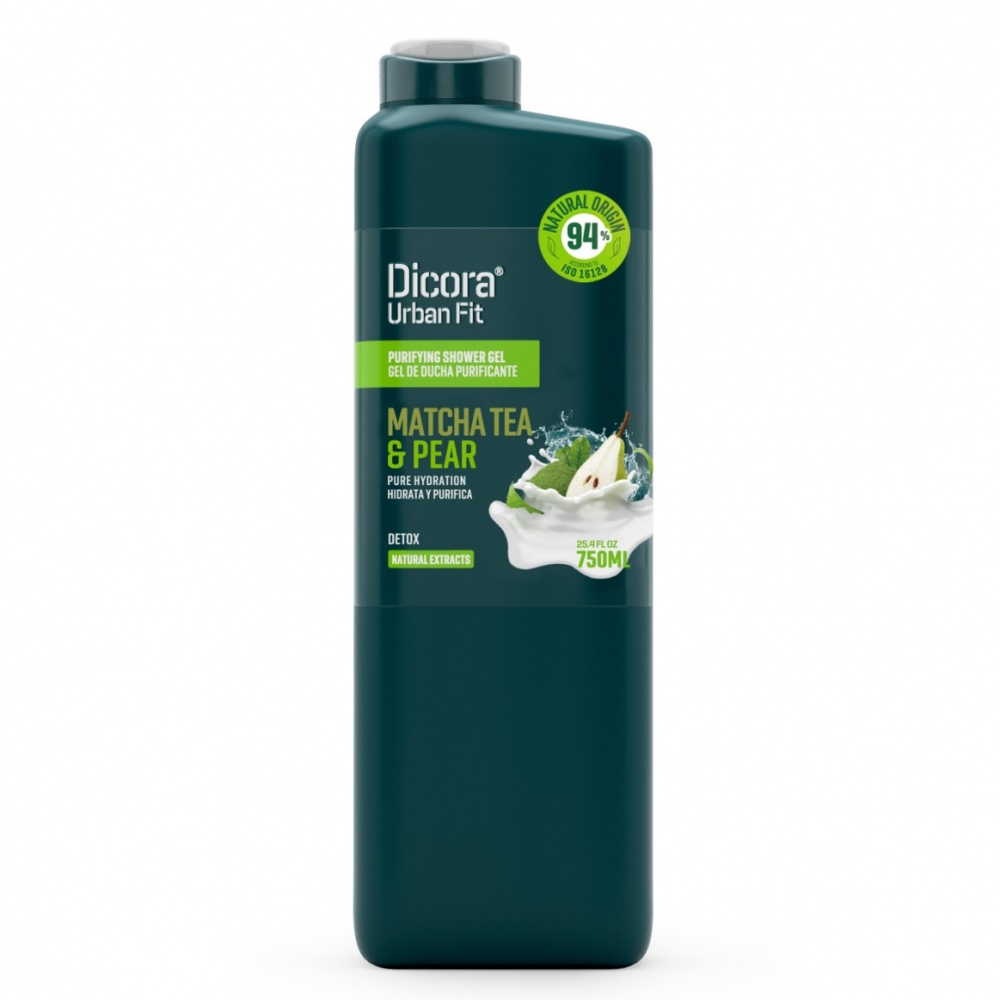 Гель для душу DICORA Urban Fit Детокс Чай матча та груша 750 мл