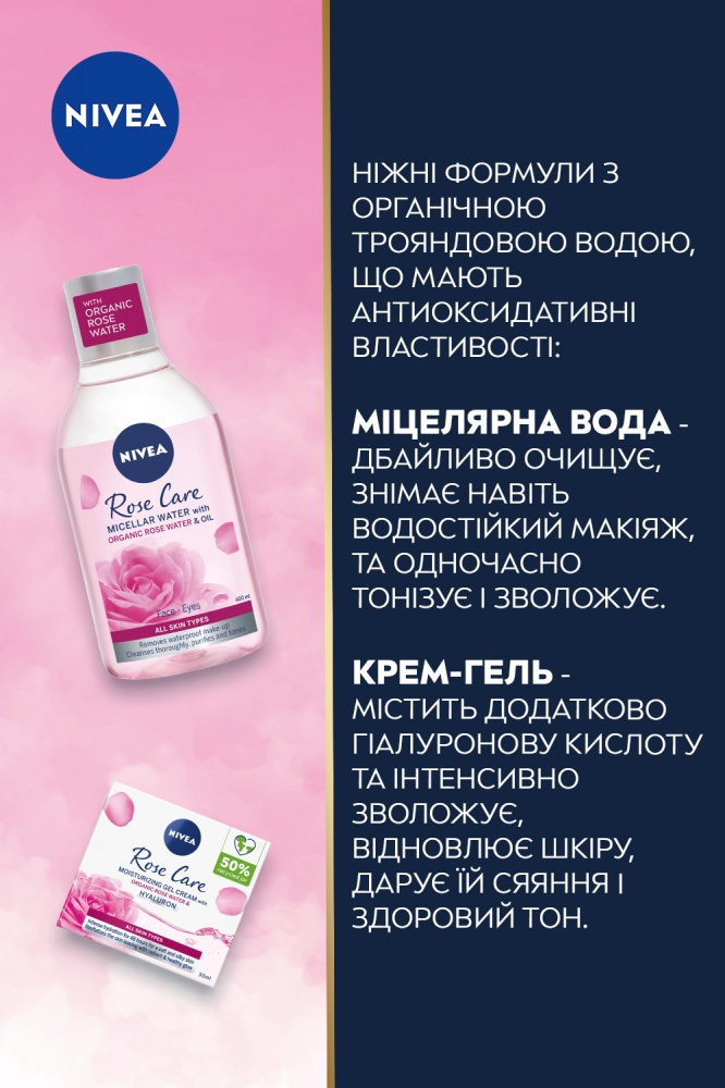 Подарочный набор для женщин NIVEA ROSY GLOW