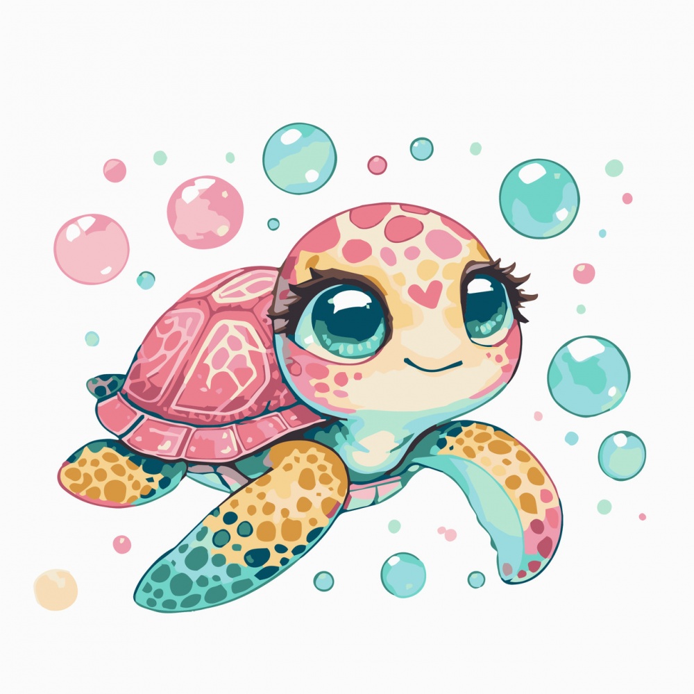 Набор для росписи на холсте Riviera Blanca Радужная ракушка 25x25 см RB-1294