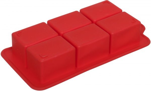 Форма для льоду велика, 21х10,3х4,6 см, червона UP! (Underprice)