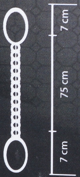 Подхват для штор 2018-54-K-85 кремовый/бирюзовый Majestic