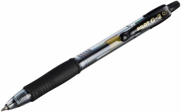 Ручка гелевая Pilot BL-G2-7T-B черная 