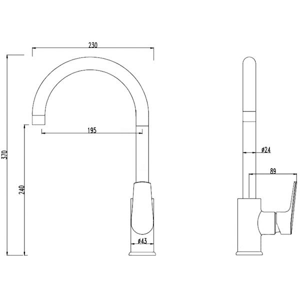 Смеситель для кухни Damixa Origin Balance 790720000
