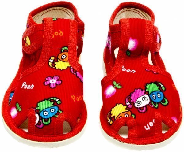 Тапочки для девочек Экотапок р.23 красный 1085 