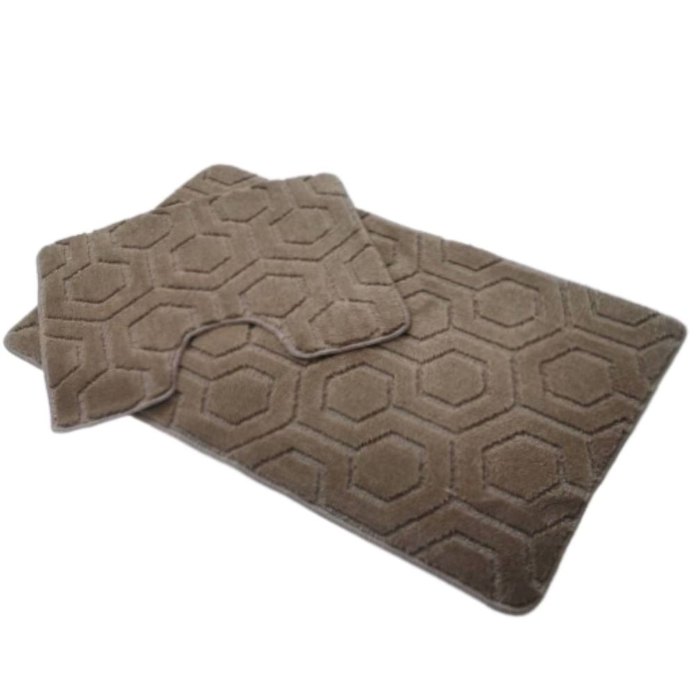 Набор ковриков Dariana Standard 60x100+60x50 бежевый геометрия