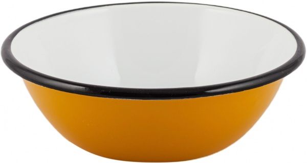 Миска эмалированная 1,5 л горчичная Idilia