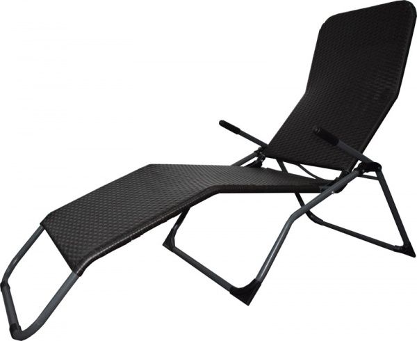 Шезлонг розкладний Indigo BE007-BROWN 66x150 см 